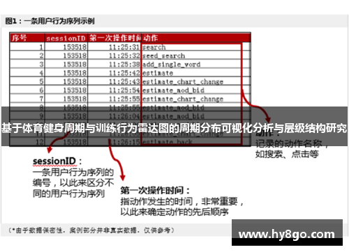 基于体育健身周期与训练行为雷达图的周期分布可视化分析与层级结构研究
